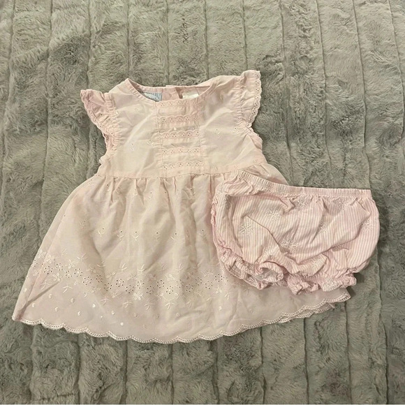 Light Pink Eyelet Dress - Picture 1 of 7